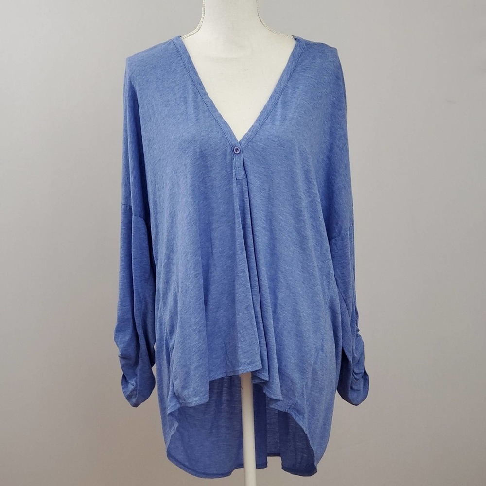 ZOA New York Hooded High Low Tunic Top